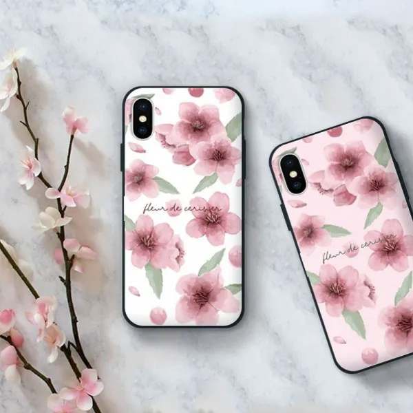 덕&컴 갤럭시노트8 N950 카드도어범퍼 체리블라썸 젤리케이스 하드케이스