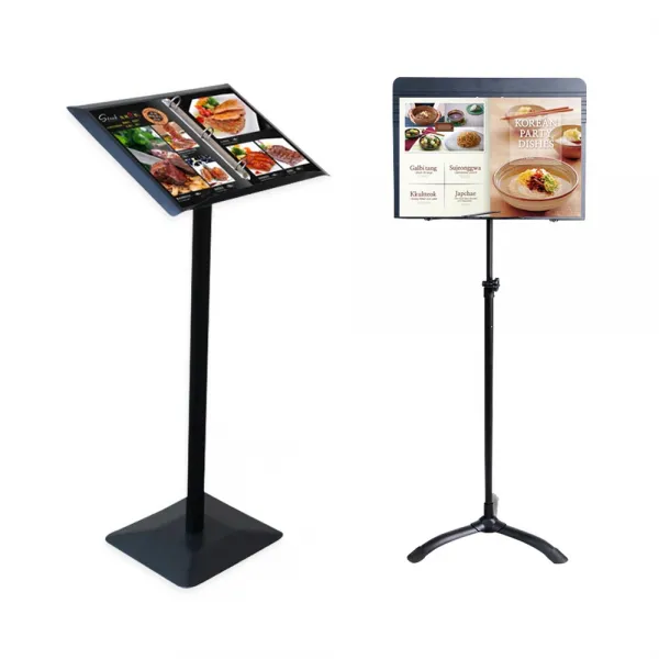 프리미엄 입구 메뉴판 거치대 스탠드, 삼각대형