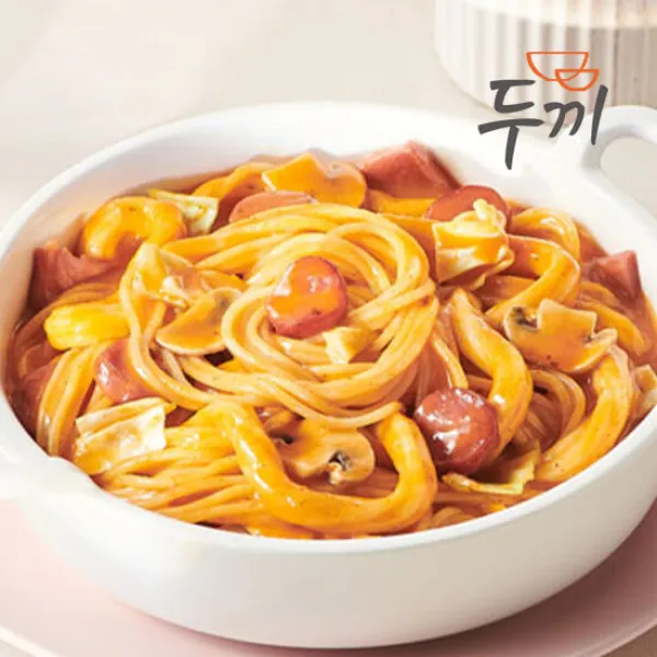 [두끼] 매콤달콤 즉석떡볶이(2팩)+쫄볶이(2팩)+로제(2팩), 단품