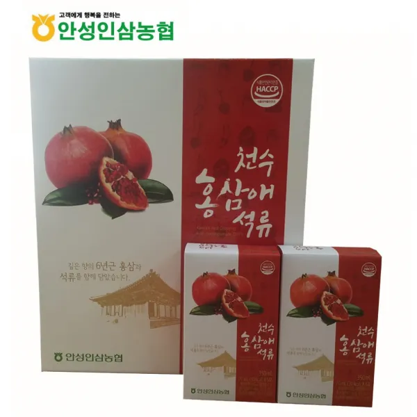 홍삼애석류 안성인삼농협+농협 홍삼애초코크런치(49g), 2박스, 70ml 30포 1개월치