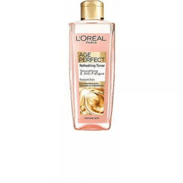 (영국직배) L'Oreal 로레알 에이지퍼펙트 리프레싱 토너 200ml 4팩 Age Perfect Smoothing & Anti Fatigue Vitamin C