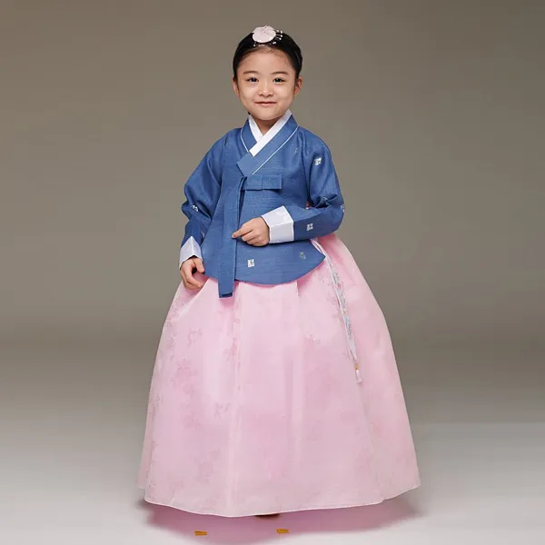 [진선미 여아 아동한복]신옥견 은박잉크당의 유아한복