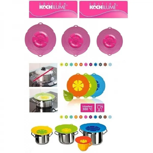 쿡라인 쿠킹 플라워 11 색 5 그린 과잉 조리 보호 과잉 조리 스플래시 보호 1 단일상품