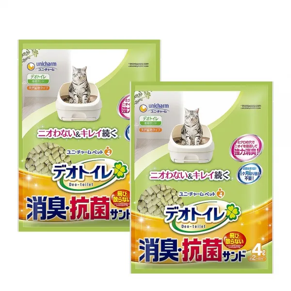 데오토일렛 고양이 모래 4L x 2팩
