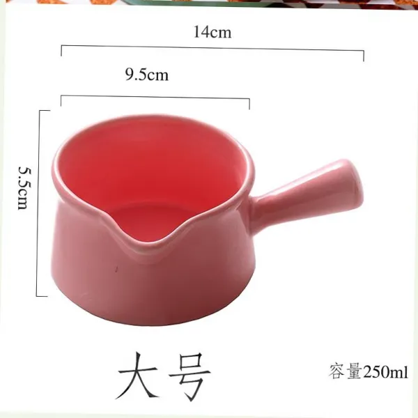 모모직구마켓 믹손잡이 손잡이를 달다 때리다 알 물길을 끌다 말참견함 핸들스틱 도자기 밀크주전자 잔 컵 탕굽다 양식 쥬스, J83 -바칸디핑크 （큰사이즈 라지