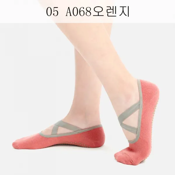 뉴타임즈2 요가 양말 맨바닥 양말 실내양말 프로미션 방지 필라테스 요가 양말 XT 01 A22, 05 A068오렌지