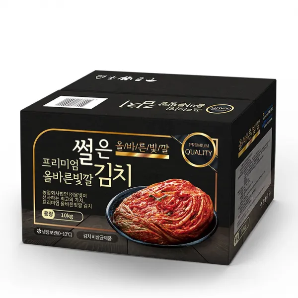 [썰은 김치] 올바른빛깔 프리미엄 썰은 김치 10kg