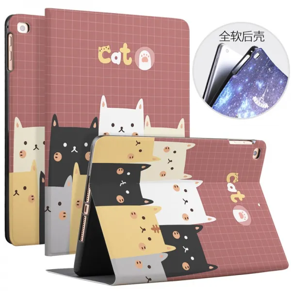 태블릿액세서리 2019ipad7파우치 10.2인치 셀럽 애니메이션 채색 가죽커버 ipple10.2사과 태블릿 PC외형케이스 apad7th텔레비전시청 전면덮개 떨어트림방지 외투, T03-ipad10.2인치(소뇌도끼)증정브랜드 강화필름, 기본