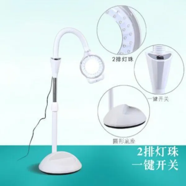반영구조명 LED 미용램프 미용실스탠드 샵조명 확대경램프 속눈썹조명 코브라스탠드 문신 왁싱 뷰티 화장 연장 뷰티샵, 개, 클래식 원 버튼 2램프