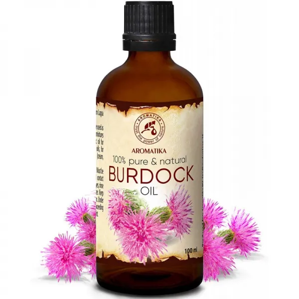 우엉 뿌리 기름 3.4oz-100 % Pure & Natural-Arctium Lappa 뿌리-제일 머리 기름-피부를위한 중대한 이점, 1
