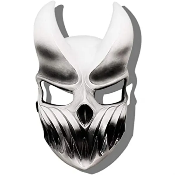 EOM 도살장을위한 도살 어둠의 아이들의 아이들이 어둠의 아이들 코스프레 Shikolai 전체 얼굴 소품 라텍스 [White] - E078408D3GR74Z2, White, White