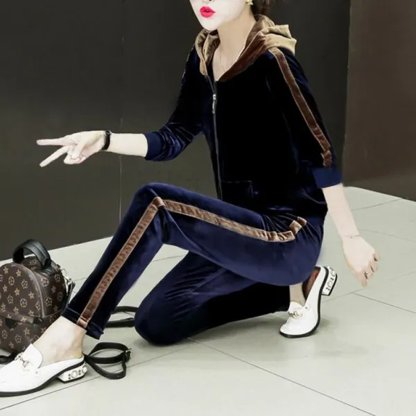 Kirahosi 트레이닝복세트 플러시 운동복투피스 여성 197호+덧신증정 Bdwqpt43