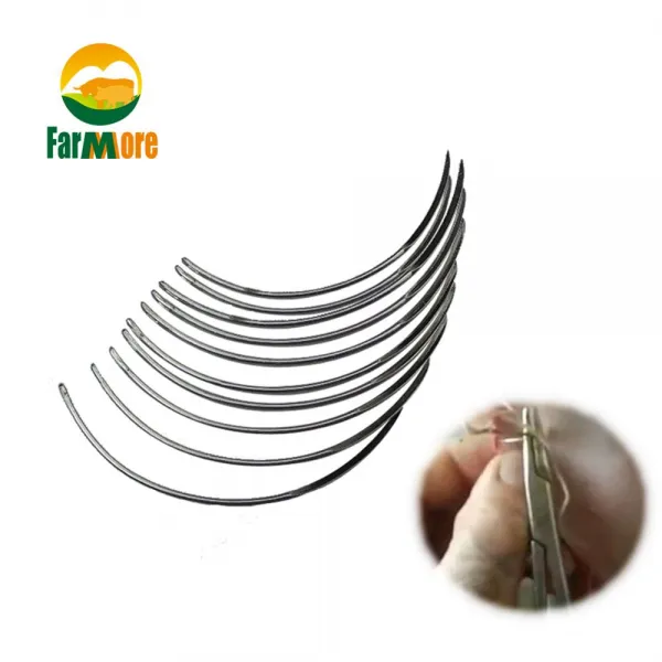 10Pcs 수의용 봉합 바늘 수술용 돼지 소양 양떼 야수 의료공구 기구 축사도구 케이스, 01 Suture Needle, 05 11 x 40