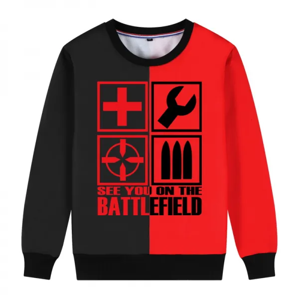 오뉴마켓 겨울 기모 맨투맨 구미 흐름 PC 게임 BATTLEFIELD 전쟁터 5주변 옷 된서리 엔진 융두 남자