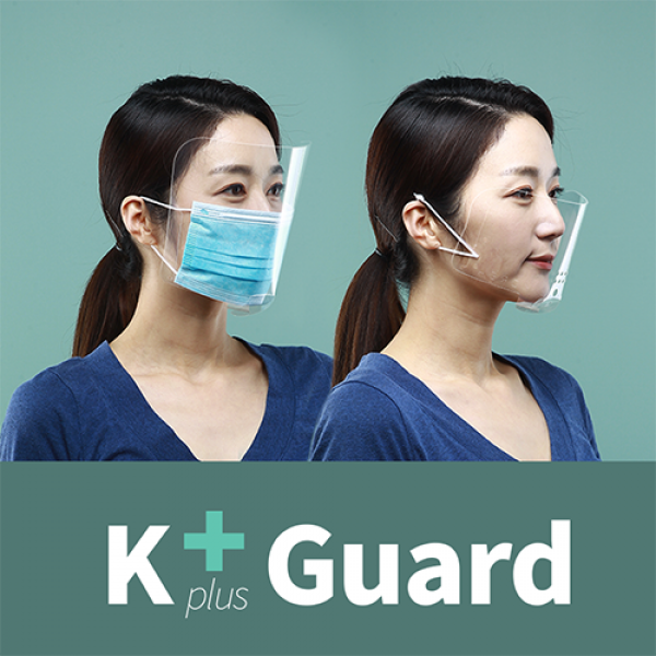 강의 수업 의료용 비말차단 안면보호 필름 투명마스크 국산 페이스쉴드 - K플러스가드(5장), 마스크타입, 베이직쉴드