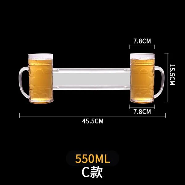 틱톡 함께 돌아가다 여 맨 동생 도합 죽다 1L 생맥주 형제 술을 마시기 맟춤제작 페어 바디슈트