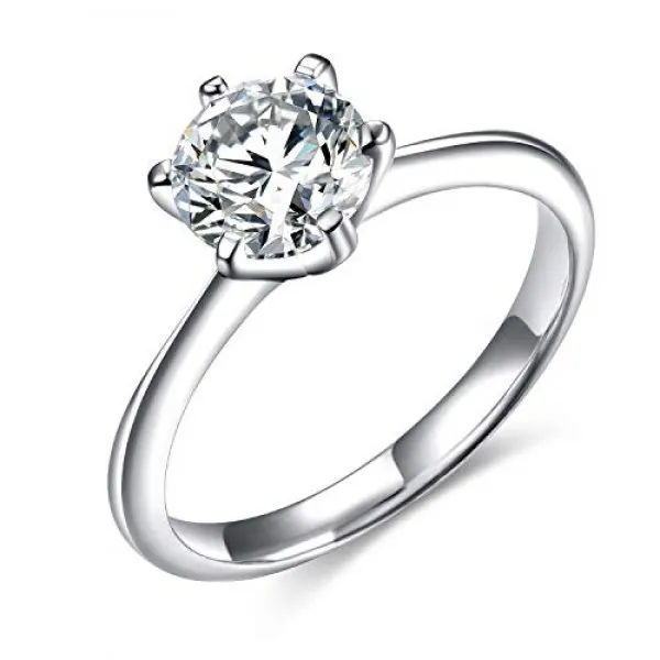 반지 반지 여성 프로포즈 약혼 결혼 반지 925 순은 지르콘 23 