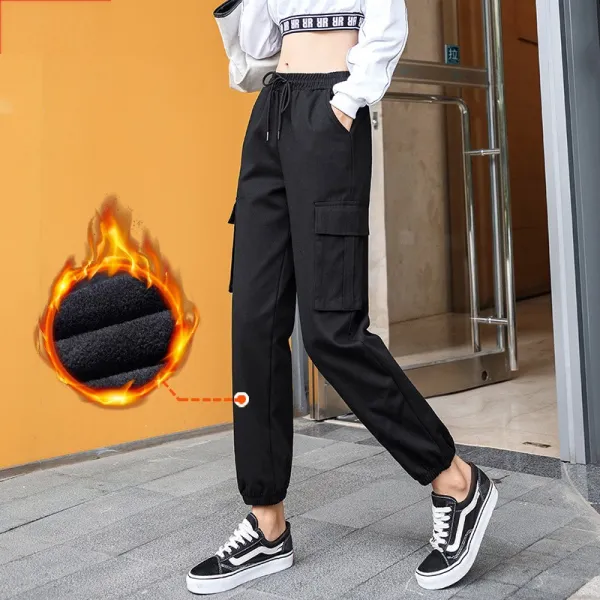 이지트렌드 여성 기모 조거팬츠 Ec67