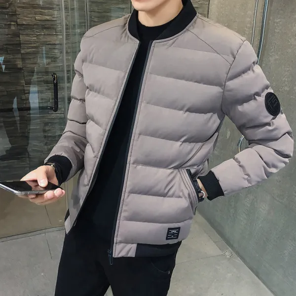 겨울 남성 점퍼 2019신상 패딩 점퍼 트랜디 겨울 패딩, MD-1733그레이