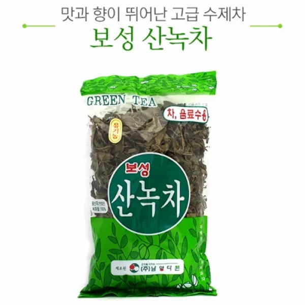 [아솔플러스] 보성 녹차잎차 새순잎차 고급수제차 100% 어린잎 - 100g, 1봉