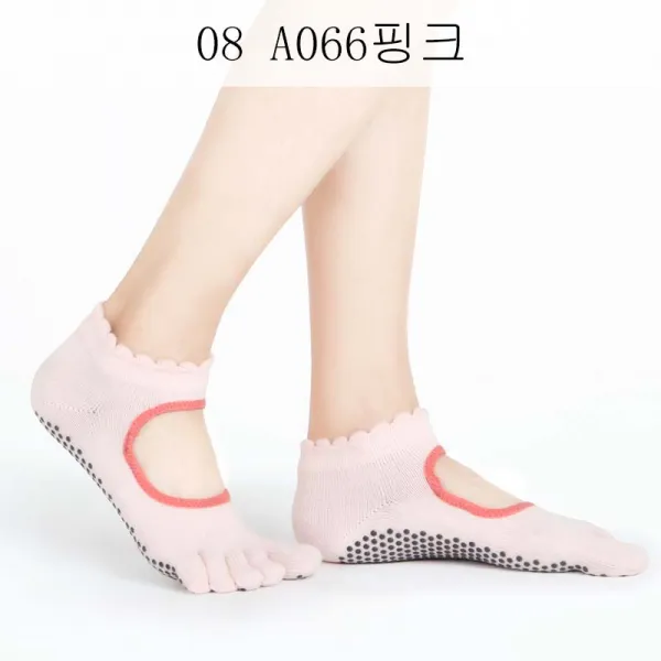 DALIN 요가 양말 맨바닥 양말 실내양말 프로미션 방지 필라테스 요가 양말 XT 01 A22, 08 A066핑크