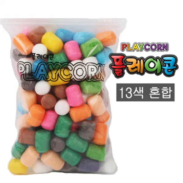 79 세라상회 / (만들기재료)플레이콘 100알(혼합) 5개묶음 엄마표미술 유아만들기 만들기재료 수수깡