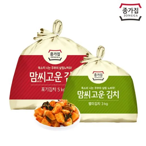 종가집 맘씨고운 포기김치 5kg+총각김치 3kg