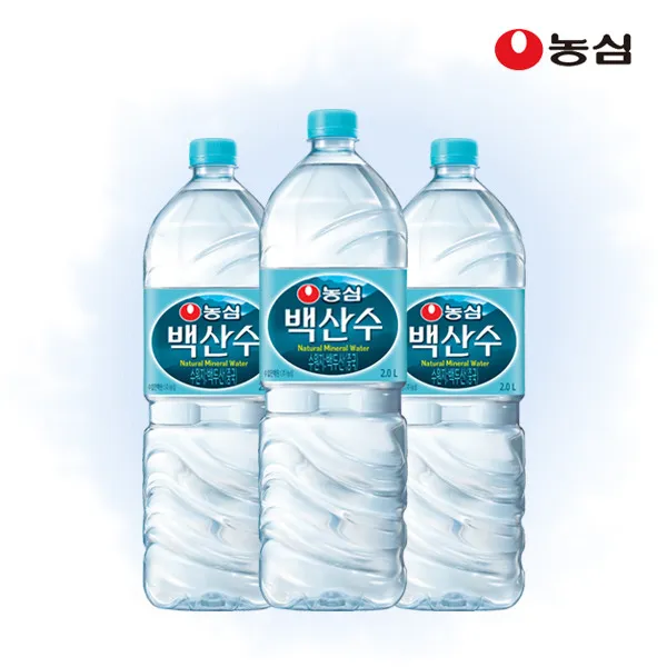 [농심] 백산수 2L 12병 생수 무료배송, 상세 설명 참조, 선택:농심 백산수 2L x 12병