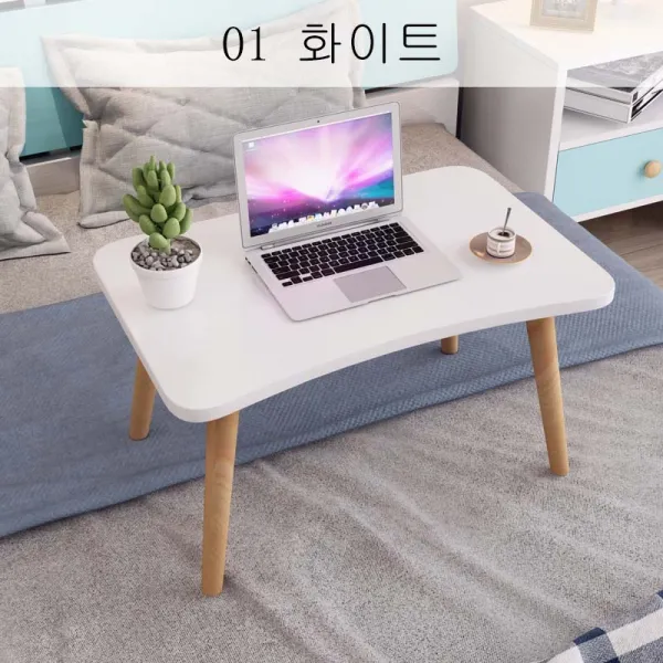 뉴타임즈3 좌탁 티테이블 다차 구들상 자택 창가 식탁 다다미 작은 식탁 정방형 구들상 앉은뱅이 앉은뱅이 XT24 A8, 01 화이트