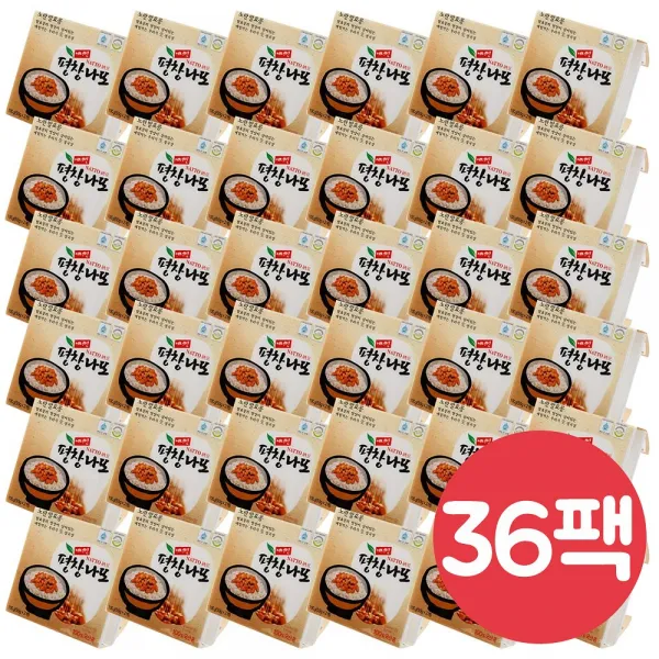 평창나또 노랑콩나또 50g x 36개입, 단품