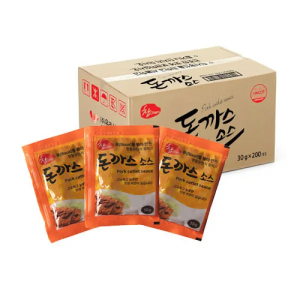 정통 유럽 돈까스소스 30g 낱개판매 캠핑용 단독세대 간편포장, 200개한박스