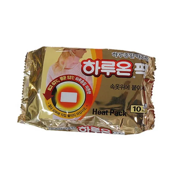 A2570 하루온 하루온팩 붙이는 핫팩 10개입 Sck 붙이는핫팩/마이핫보온대/손난로/충전식손난로/찜질팩/전기핫팩/쿨토시/유단포/미니핫팩/발핫팩 단일 수량