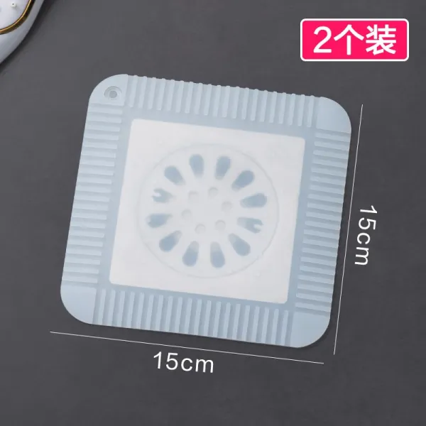 도매도매 물덥개 지루 배수구 뒷맛이 개운치 않다 신기 방충 가로막다 특이한맛 실리콘 봉 뚜껑, 화이트 두개 룩
