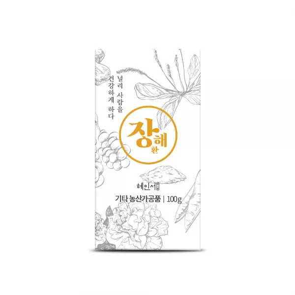 혜인서 장해환 - 장관리 복합식품(작약 차전자피 귀리 산사), 1개, 100g