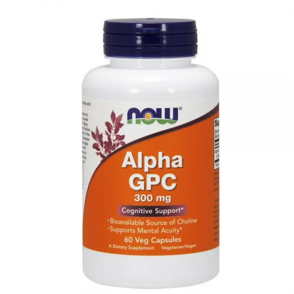 Now Foods Alpha Gpc 나우푸드 알파 Gpc 집중력 300mg 60정