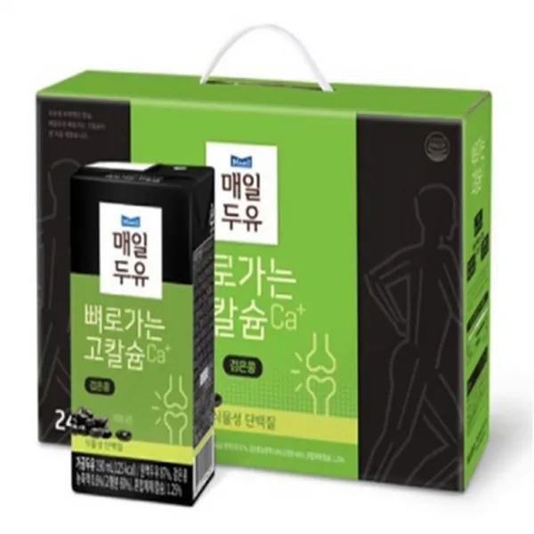 매일유업 뼈로가는 칼슘두유, 뼈로가는 칼숨듀유 검은콩, 48팩, 190ml