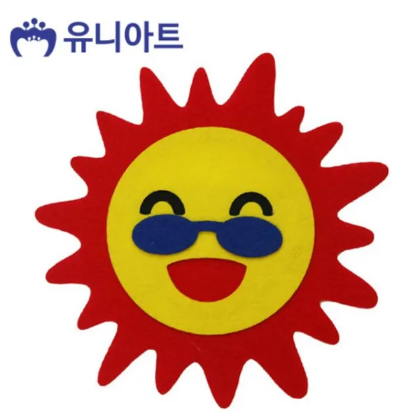 Masuri닷 미술/공작교구 태양 Mon_0306jun 장식 유니아트 유치원 펠트 Diy 재료 꾸미기