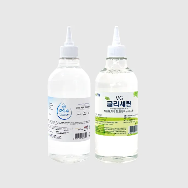 (주)조이라이프 정제수 500ml+글리세린 600g 세트