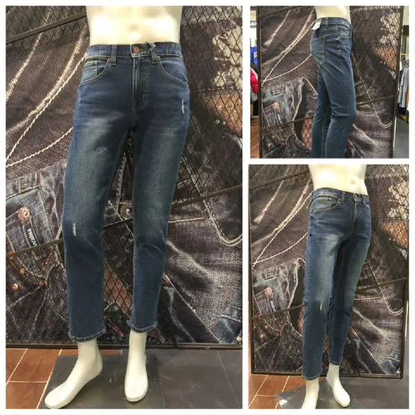[현대백화점]J.FRJ Jeans(에프알제이)F94M-DP634B 남성 기모 밴딩 M톤워싱 크롭테이퍼드 데님　