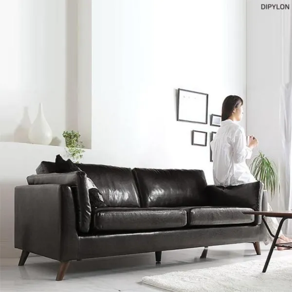 사무실 리셉션 거실 1~3인 가죽소파