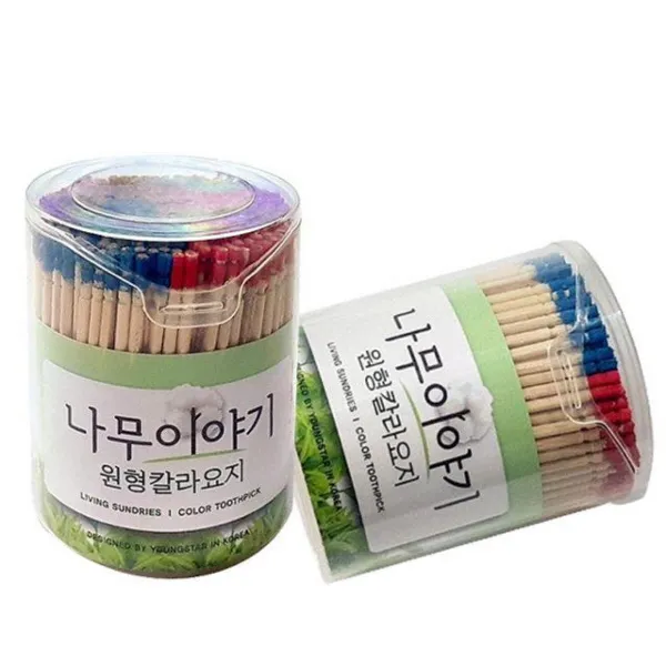JFC659669소셜원 국밥집 이쑤시개 대나무 원형 서비스 고깃집 고객