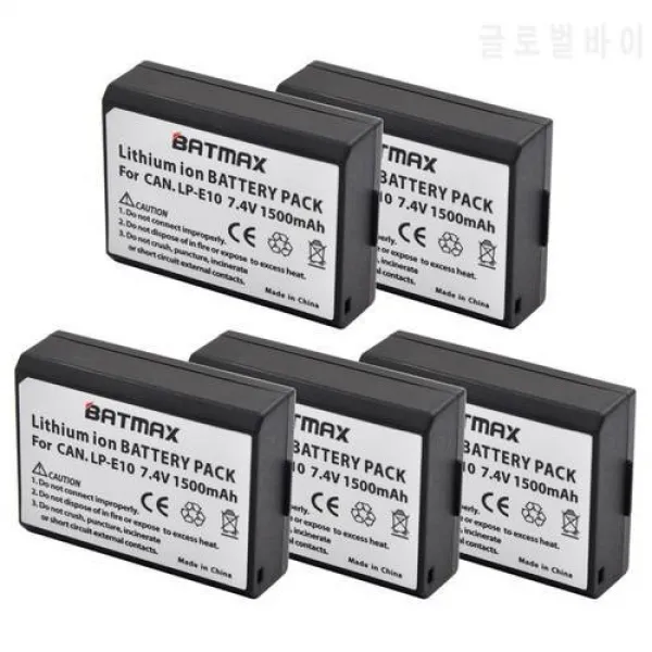 5Pcs 캐논 카메라 1100D Rebel T3 키스 X50 LPE10 도매업에 대한 LP - E10, 상세내용참조