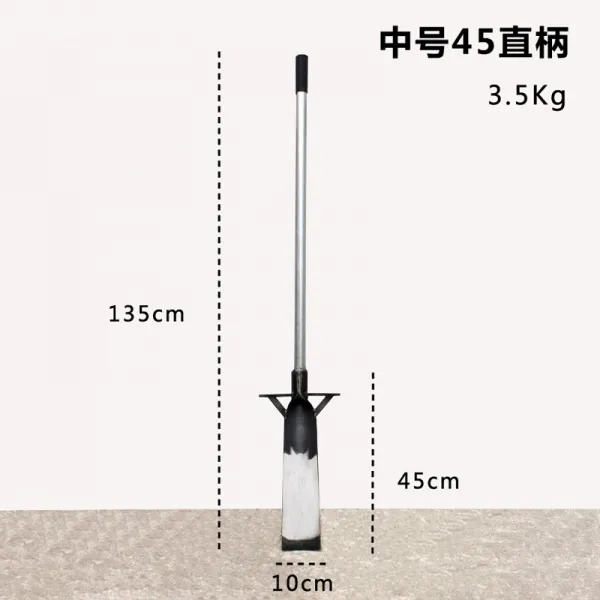 긴 자루 아웃도어 용품 꽃 키우기 하나 각삽 두꺼운 부드럽게 함 심다 스테인리스 스틸 중간사이즈 45 곧은자루