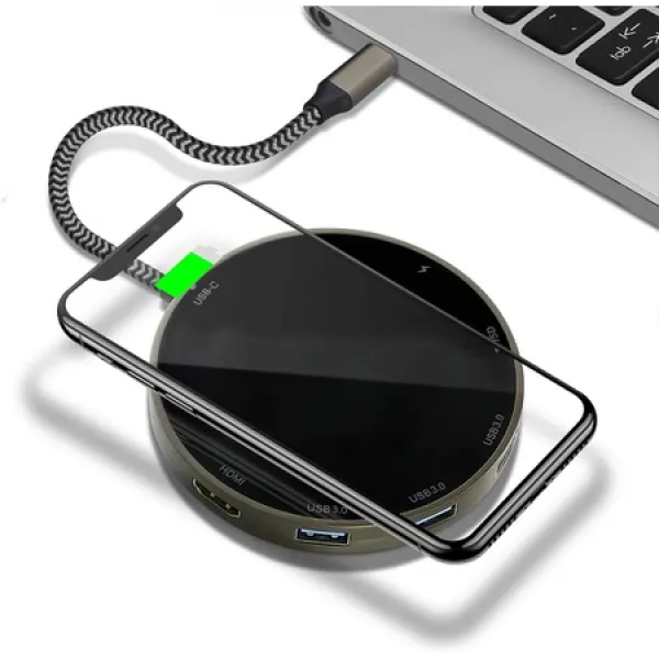 JOYSAE Macbook pro 크롬북용 usb hdmi 3 USB 3.0 포트 pd 전원 공급 sdt 카드 판독기용 usb c hub 8, 상세 설명 참조0