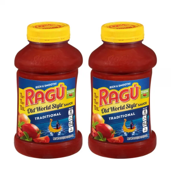 Ragu 라구 올드 스타일 전통 파스타소스 1.2kg 2팩 Old World Style Traditional Pasta Sauce, 1개, 0ml