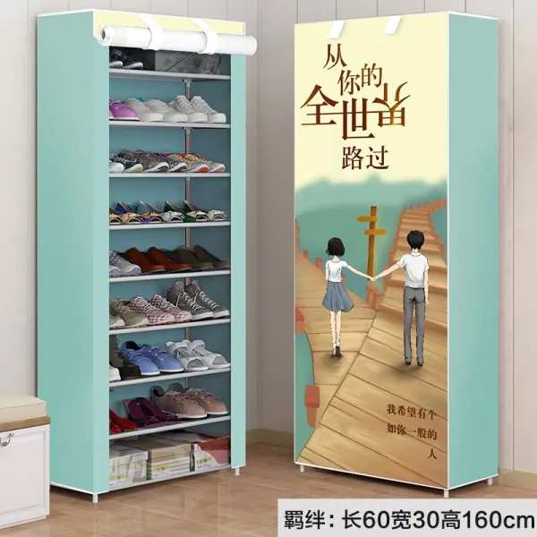 신발장 비막이천 심플 방수 자외선차단 실외 문입구 가정용 먼지방지 기숙사 여자빅사이즈 학생 기모바지 견고한, 0A 신품 10 층 9 그리드 ★ 속박 [원본]개