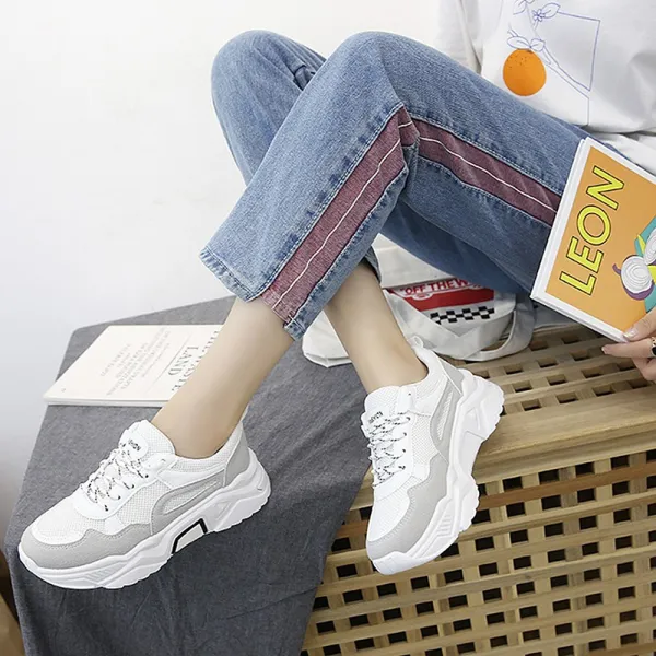 타니즈 배색 스니커즈 운동화 어글리 슈즈 카밀