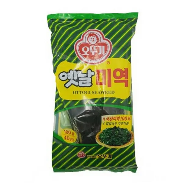 오뚜기 엣날미역 100g 건미역/돌미역/다시마/양파/소고기/당근/계란/깍두기/자른미역/기장미역, 단일 수량