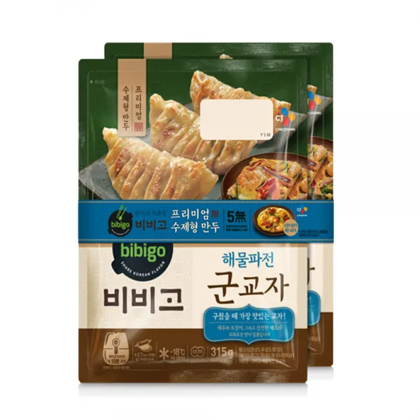 (냉동)비비고 해물파전 군교자 315gx2개, 1세트