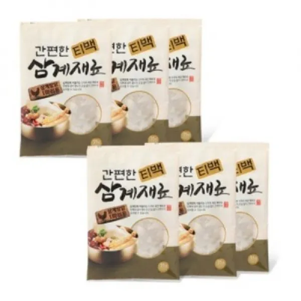 케이웰니스 간편한 티백 삼계재료, 35g, 3개